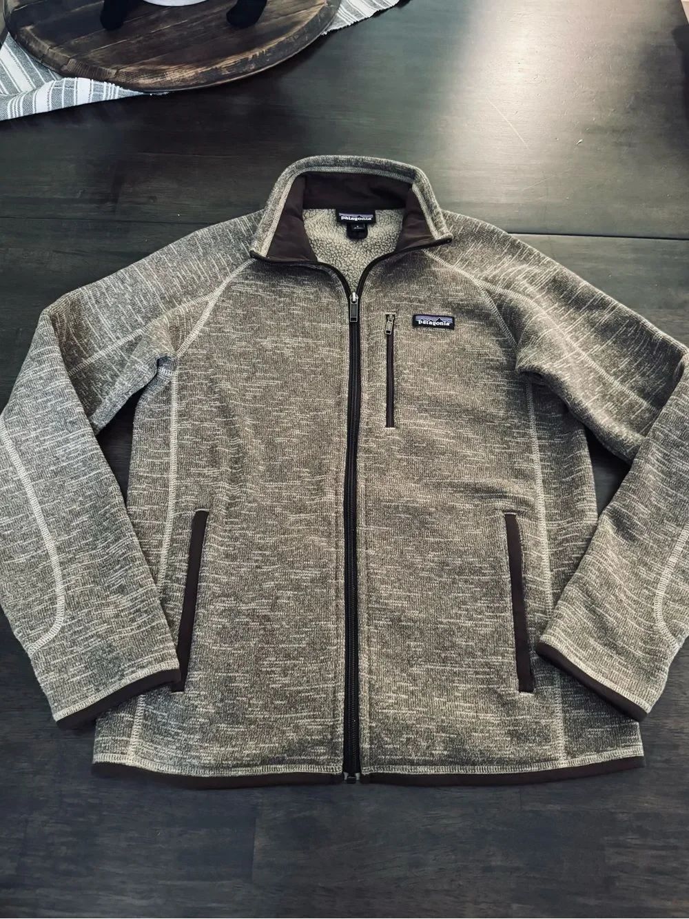Patagonia Men’s Full Zip Brown Sweater Jacket S